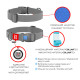 Ошейник для собак водостойкий WAUDOG Waterproof с QR паспортом, пластиковый фастекс, XXL, Ш 40 мм, Длина 46-70 см, черный