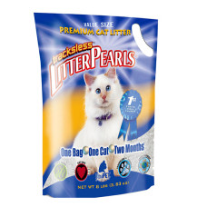 Наповнювач кварцовий Litter Pearls TrackLess для котячих туалетів, 7,6 л/3,63 кг