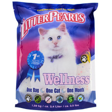 Кварцовий наповнювач Litter Pearls Wellness для котів туалетів, 1,59 кг