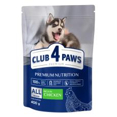 Сухой корм Club 4 Paws Puppies All Breeds с курицей для щенков всех пород, 400 г