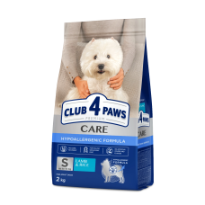 Гипоаллергенный сухой корм Club 4 Paws Adult Small Breeds Lamb & Rice с ягненком и рисом для взрослых собак малых пород, 2 кг