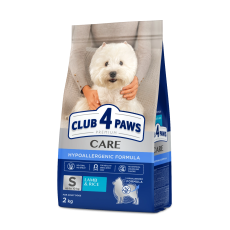 Гипоаллергенный сухой корм Club 4 Paws Adult Small Breeds Lamb & Rice с ягненком и рисом для взрослых собак малых пород, 2 кг
