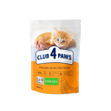 Сухой корм Club 4 Paws Kittens Chicken с курицей для котят, 300 г