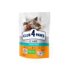 Сухой корм Club 4 Paws Adult Cats Sterilised для стерилизованных кошек, 300 г