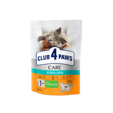 Сухой корм Club 4 Paws Adult Cats Sterilised для стерилизованных кошек, 300 г