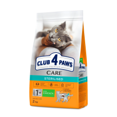 Сухой корм Club 4 Paws Adult Cats Sterilised для стерилизованных кошек, 2 кг