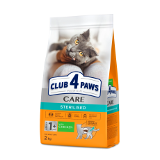 Сухой корм Club 4 Paws Adult Cats Sterilised для стерилизованных кошек, 2 кг