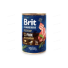 Вологий корм Brit Premium by Nature для собак, свинина зі свинячою трахеєю, 400 г