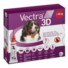 Капли Ceva Vectra 3D от внешних паразитов для собак от 40 до 65 кг, 3 поп.