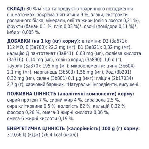 Влажный корм Club 4 Paws Adult Dog Small Breeds with Lamb in gravy с ягненком в соусе для собак малых пород, 100 г