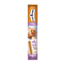 Мясная палочка Club 4 Paws с индейкой и ягненком для кошек, 5 г
