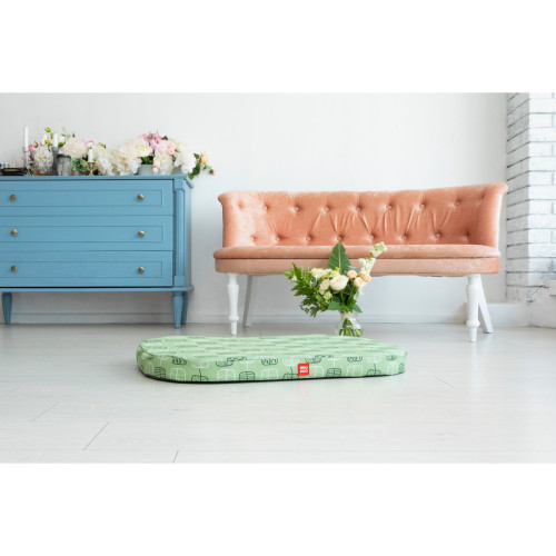 Чохол для лежанки WAUDOG Relax, малюнок Зелене листя, М, Ш 80 см, Дл 55 см