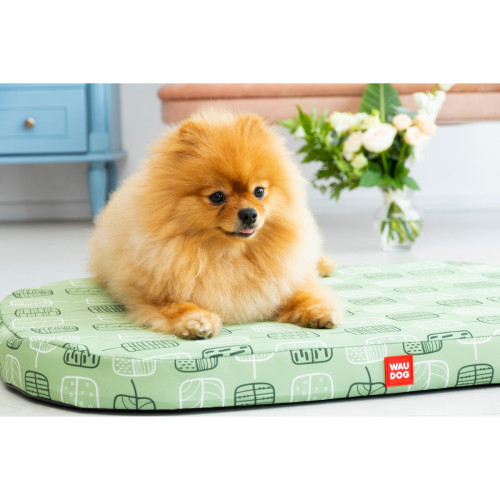 Чохол для лежанки  WAUDOG Relax, малюнок Зелене листя, L, Ш 100 см, Дл 70 см