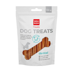 Ласощі для собак WAUDOG Treats Стоматологічна паличка зі смаком гарбуза, 100 г