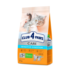 Сухой корм Club 4 Paws Adult Cats Sensitive Digestion для кошек с чувствительным пищеварением, 2 кг