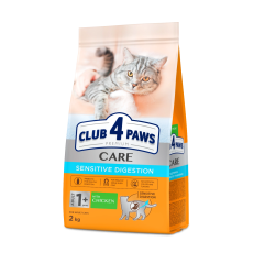 Сухой корм Club 4 Paws Adult Cats Sensitive Digestion для кошек с чувствительным пищеварением, 2 кг