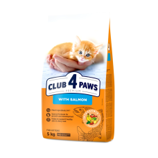 Сухой корм Club 4 Paws Kittens Salmon с лососем для котят, 5 кг