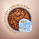 Влажный корм Club 4 Paws Plus Selection с кусочками говядины и овощами в соусе для собак малых пород, 85 г