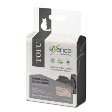 Наповнювач для котячого туалету Essence з тофу, з вугіллям, 6 л