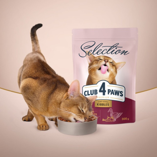 Сухой корм Club 4 Selection Adult Cats with Duck & Vegetables с уткой и овощами для взрослых кошек, 1,5 кг