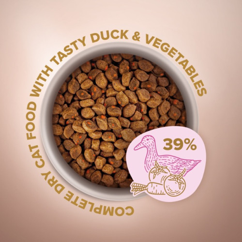 Сухой корм Club 4 Selection Adult Cats with Duck & Vegetables с уткой и овощами для взрослых кошек, 1,5 кг