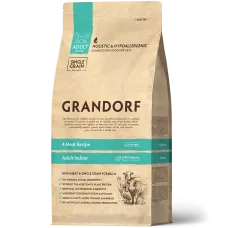 Сухий корм для котів Grandorf Four Meat Adult Indoor 4 види м`яса для котів, 400 г
