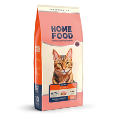 Сухий корм Home Food для активних котів з куркою та креветкою, 10 кг