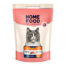 Сухий корм Home Food Sterilised для вибагливих котів з куркою та печінкою, 1,6 кг