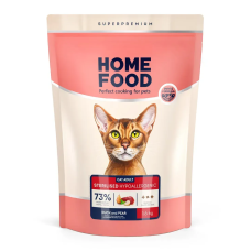 Беззерновий сухий корм Home Food Sterilised Hypoallergenic для котів з качкою та грушею, 1,6 кг