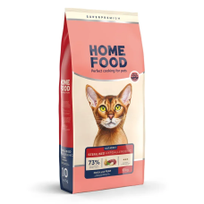 Беззерновой сухой корм Home Food Sterilised Hypoallergenic для кошек с уткой и грушей, 10 кг