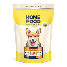 Сухой корм Home Food Skin&Shiny Coat для собак средних пород с индейкой и лососем, 1,6 кг