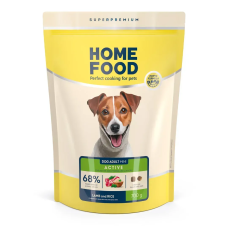 Низкозерновой сухой корм Home Food для активных собак и юниоров малых пород с ягненком и рисом, 700 г