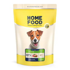 Низькозерновий сухий корм Home Food для активних собак і юніорів малих порід з ягням та рисом, 1,6 кг