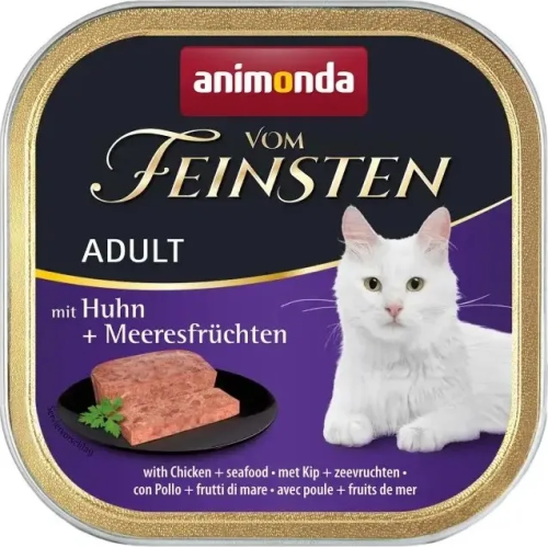 Влажный корм Animonda Vom Feinsten для кошек с курицей и морепродуктами, 100 г