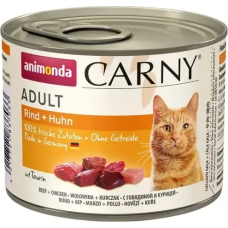 Влажный корм Animonda Carny Adult Beef Chicken для кошек с говядиной и курицей, 200 г
