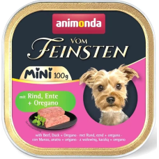 Влажный корм Animonda Vom Feinsten Adult Mini для собак мини пород с говядиной, уткой и орегано, 100 г