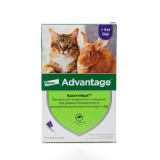 Краплі від бліх Elanco Advantage 80 для котів понад 4 кг, 4 піп