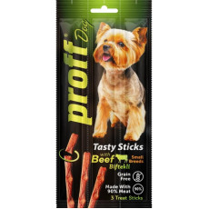 Жувальні ласощі Proff Dog для собак малих порід, стікси, з ягням, 3×5 г