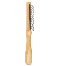 Гребінець Flamingo Comb Medium Babu для собак, бамбук, з середніми зубцями (24 шт), 21×3.9 см