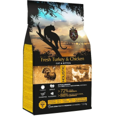 Сухой корм Ambrosia Grain Free Kitten Fresh Turkey & Chicken для котят со свежей индейкой и курицей, 1,5 кг
