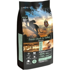 Сухой корм Ambrosia Grain Free для взрослых кошек со свежей уткой и индейкой, 5 кг