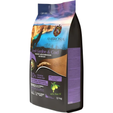 Сухой корм Ambrosia Mediterranean для пожилых, кастрированных собак всех пород с контролем веса с сардиной и треской, 1,5 кг