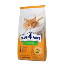 Сухой корм Club 4 Paws Adult Cats 7+ with Chicken с курицей для взрослых кошек от 7 лет, 14 кг