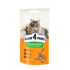 Подушечки Club 4 Paws с курицей для взрослых кошек, 60 г