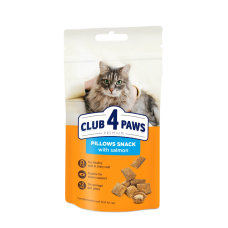 Подушечки Club 4 Paws с лососем для взрослых кошек, 60 г