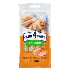 Кремовое лакомство Club 4 Paws с курицей для кошек, 4х15 г
