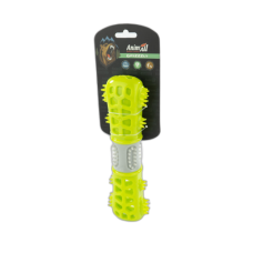 Игрушка AnimAll GrizZzly мультифункциональная косточка, для собак, 24.4×7.3×5.1 см, зелено-серая