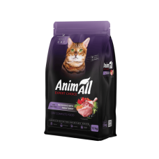 Сухий корм AnimAll для дорослих котів, зі свіжою індичкою та качкою, 12 кг