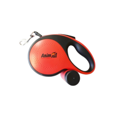 Повідець-рулетка AnimAll XL з диспенсером, для собак вагою до 50 кг, 8 м, червона
