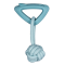 AGrizZzly Baby 0419 Игрушка Акула с канатом, мятная, (15,8х10,2х2,8 см)